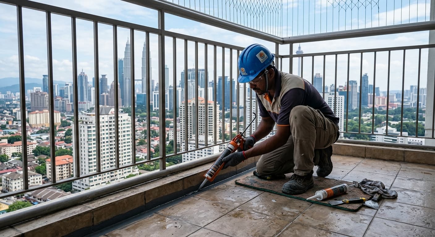 Waterproofing Balkoni dan Ruang Luar — Panduan Lengkap
