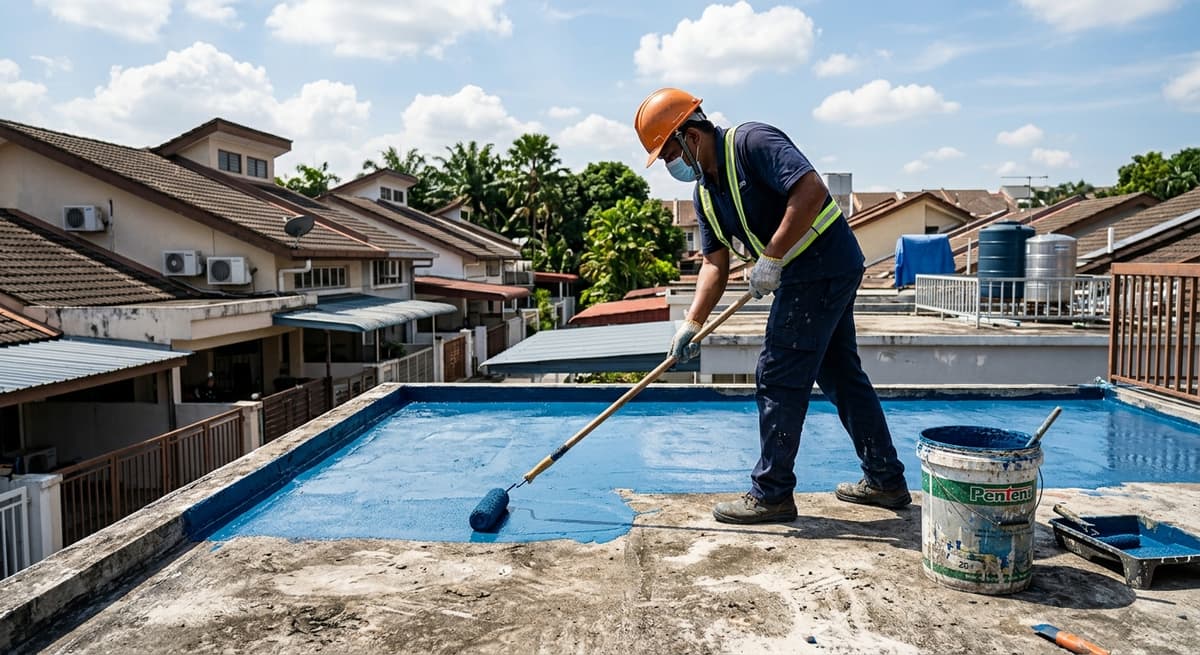 7 Tanda Bumbung Anda Perlu Waterproofing